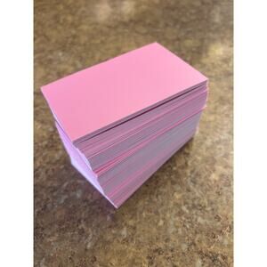 PInk Cardstock Craft Cards